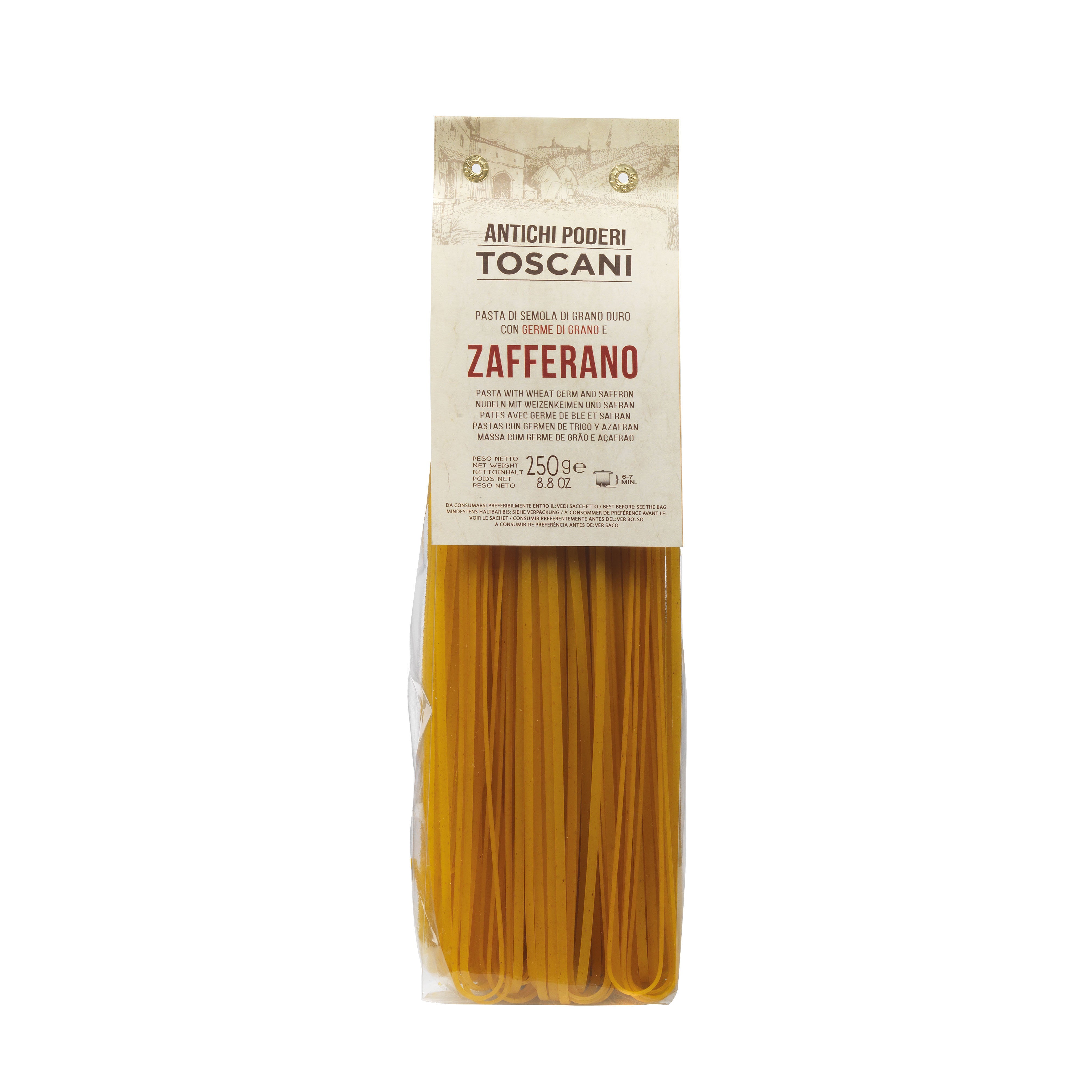 Antichi Poderi Toscani Saffron Linguine Pasta 8.8oz/250g