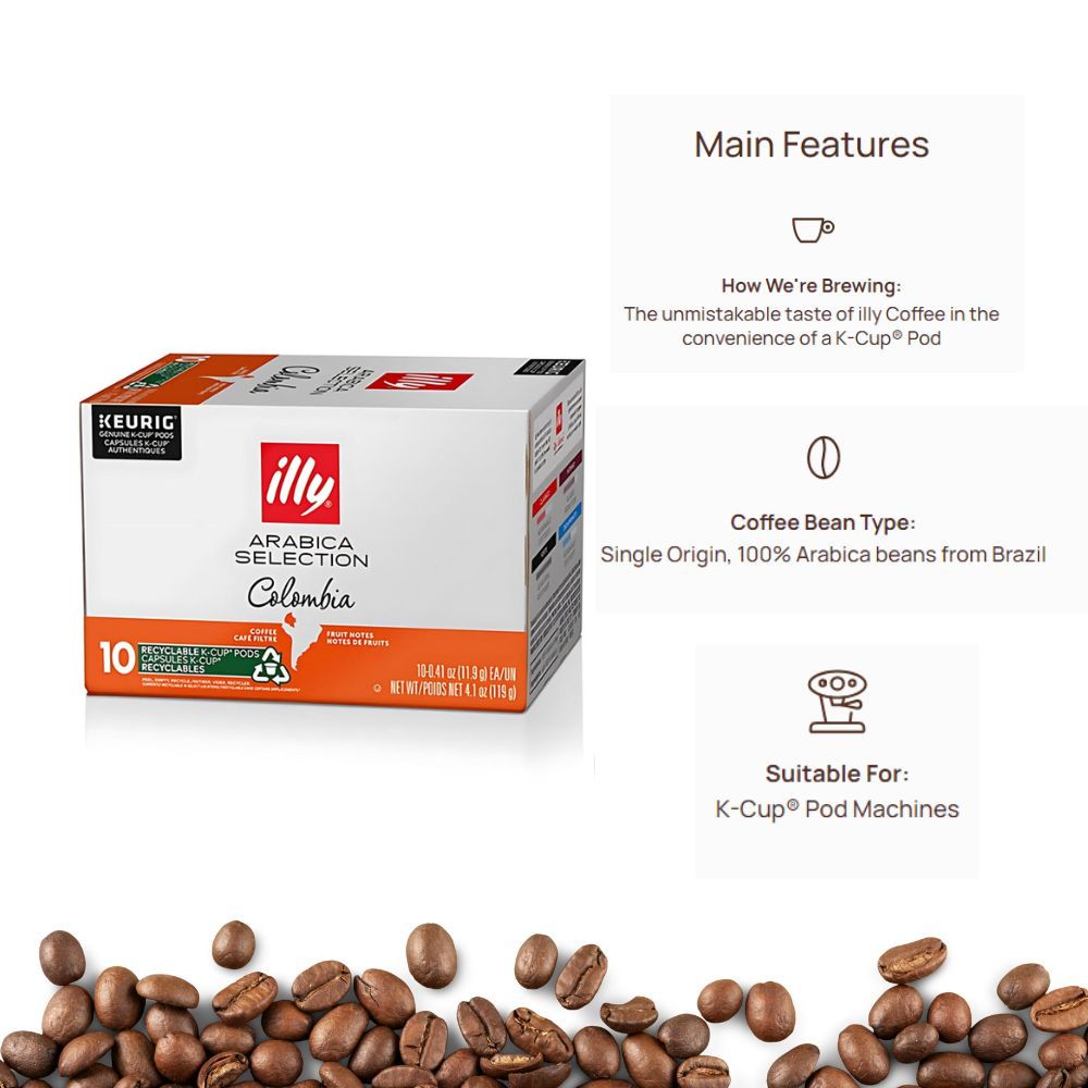 illy Arabica Selection Colombia Keurig® K-Cup® Pods 10ct