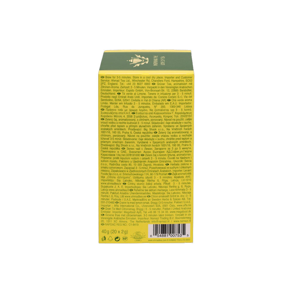Ahmad Green Tea with Lemon 20 foil tea bags
