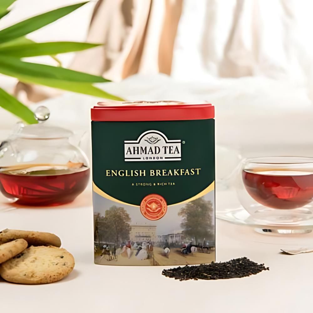 Ahmad English Breakfast Loose Leaf Black Tea in Tin 7oz/200g