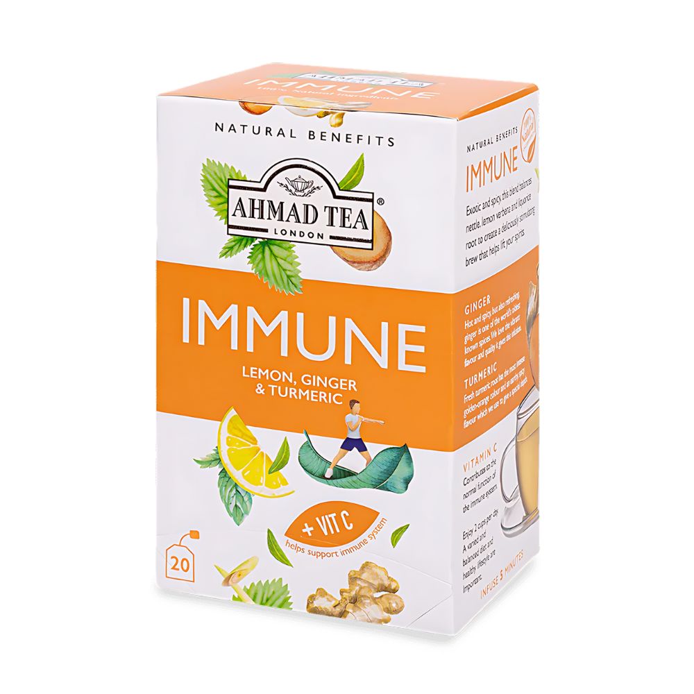 Ahmad Immune Herbal Infusion 20 foil wrapped tea bags Enjoy Better
