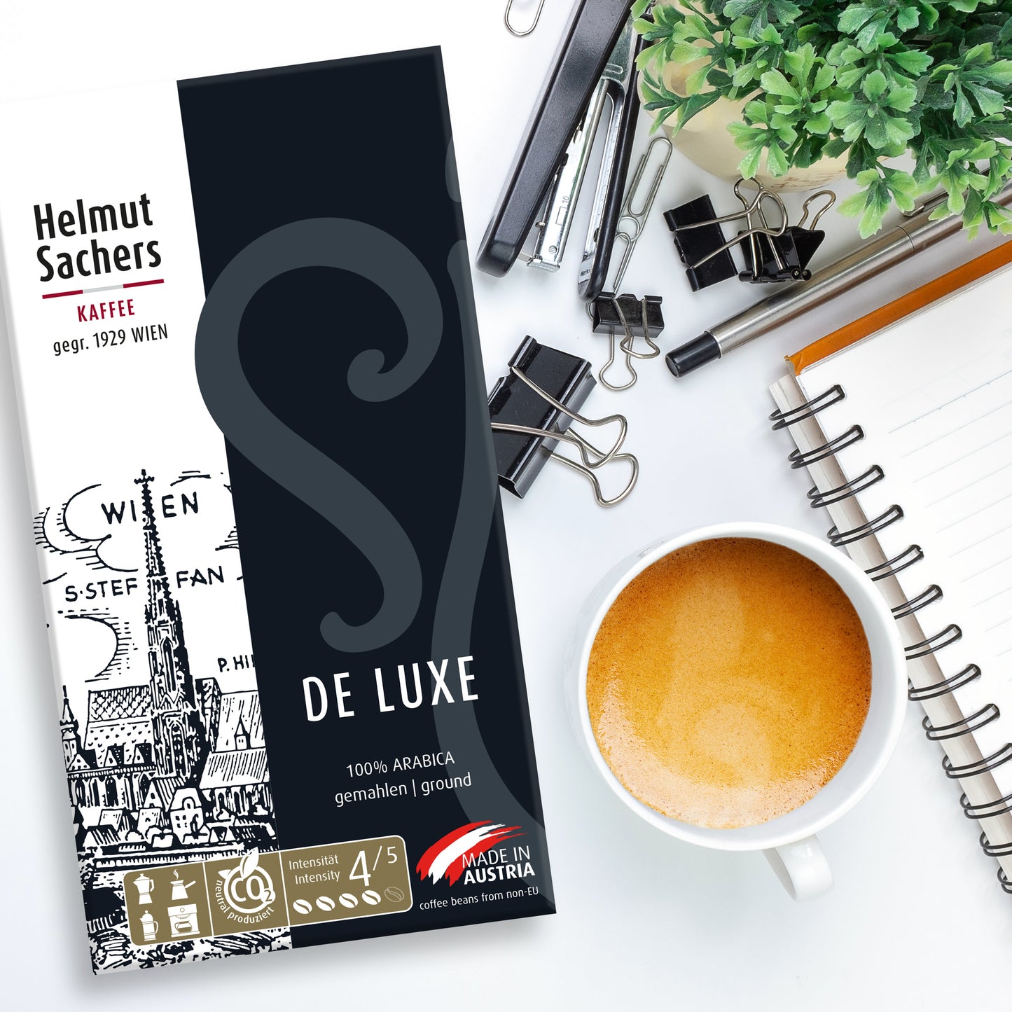 Helmut Sachers Deluxe Ground Coffee 17.6oz/500g