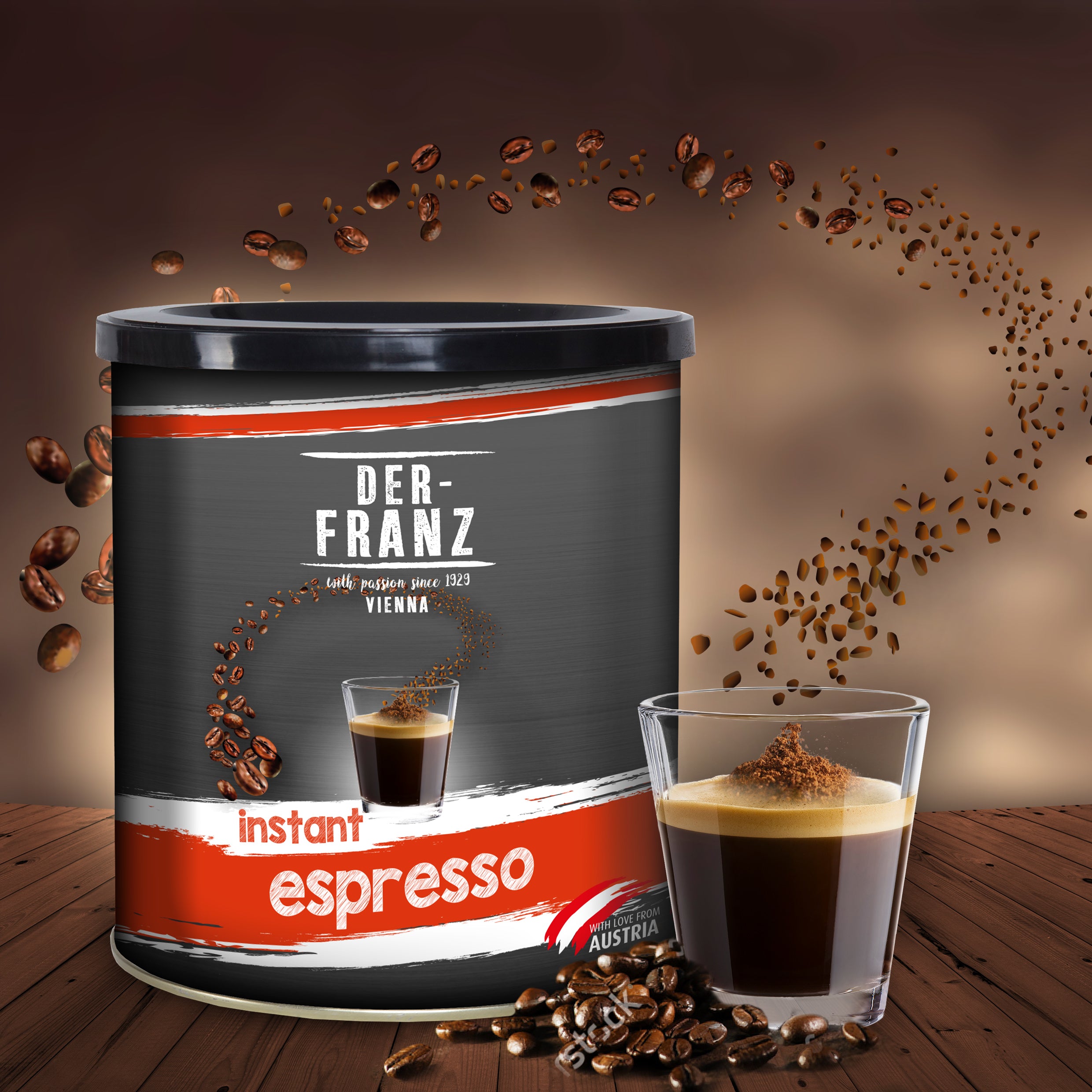 Der Franz Espresso Instant Coffee 7oz/200g