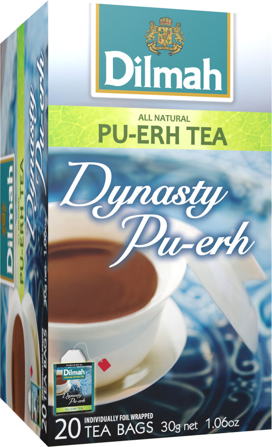 Clearance - Dilmah Dynasty Pu-Erh Tea 20 foil tea bags