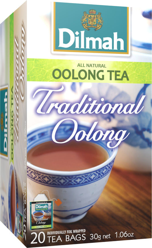 Clearance - Dilmah Traditional Oolong Tea 20 foil tea bags
