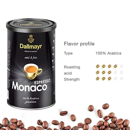Dallmayr Espresso Monaco Ground Coffee In Tin 7oz/200g