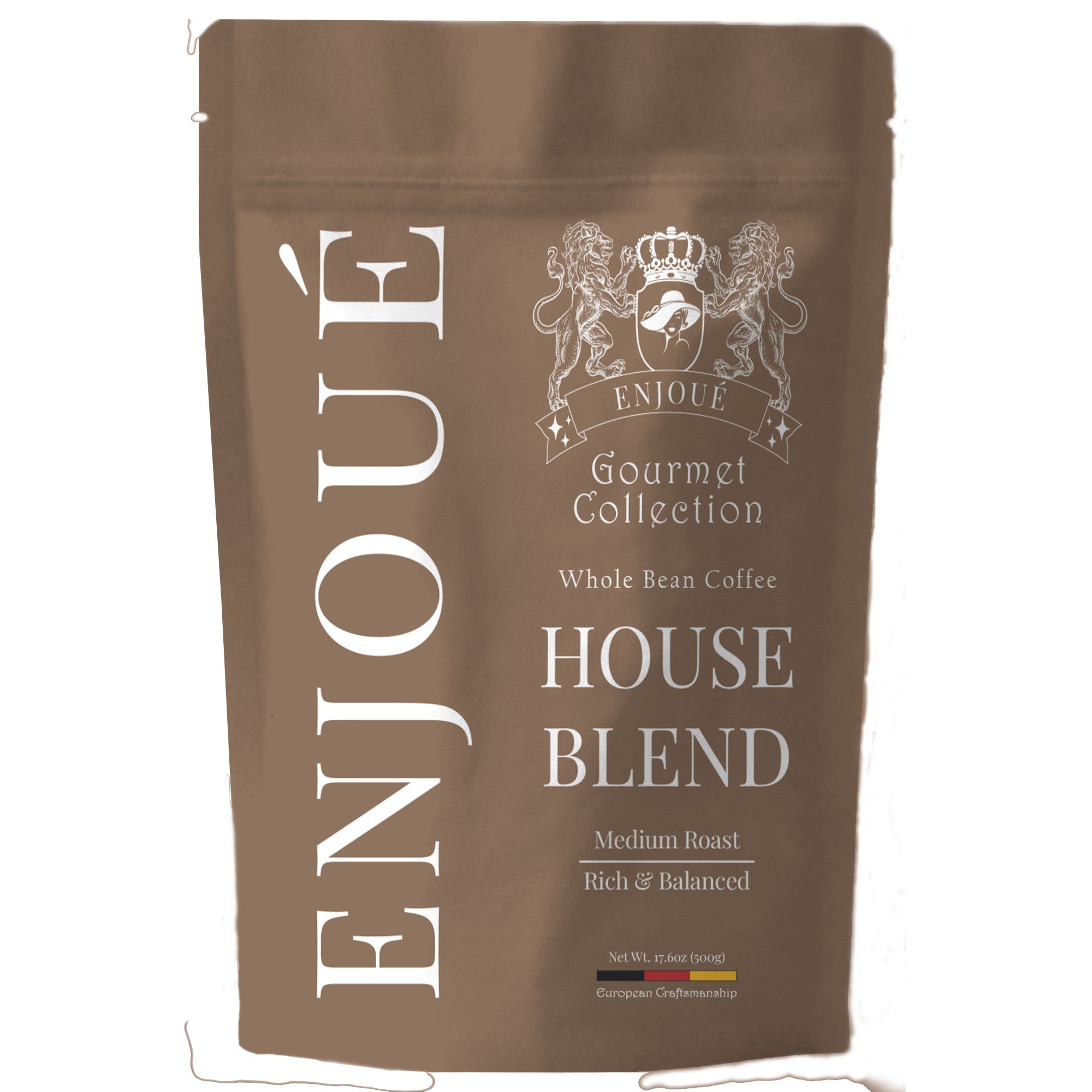 Enjoue House Blend Whole Bean Coffee 17.6oz/500g