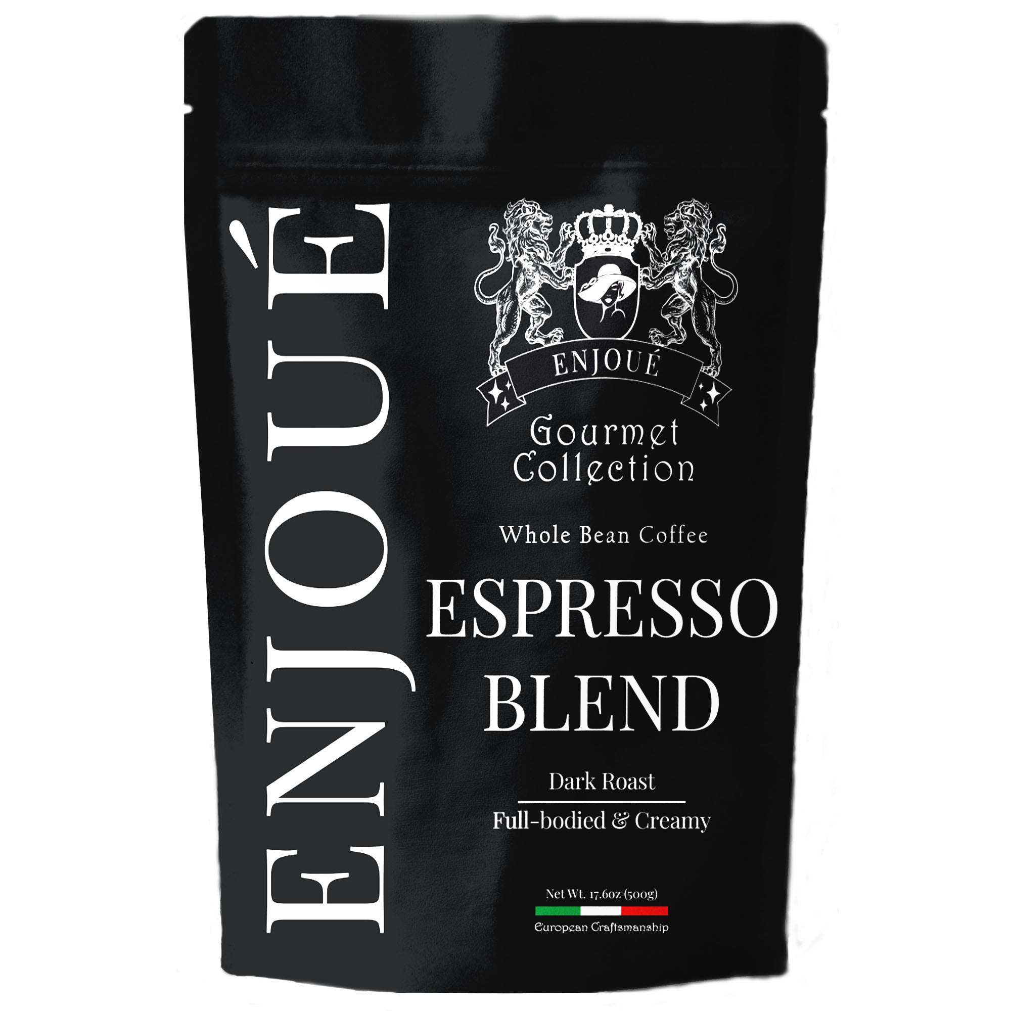 Enjoue Espresso Blend Coffee Whole Bean Coffee 17.6oz/500g