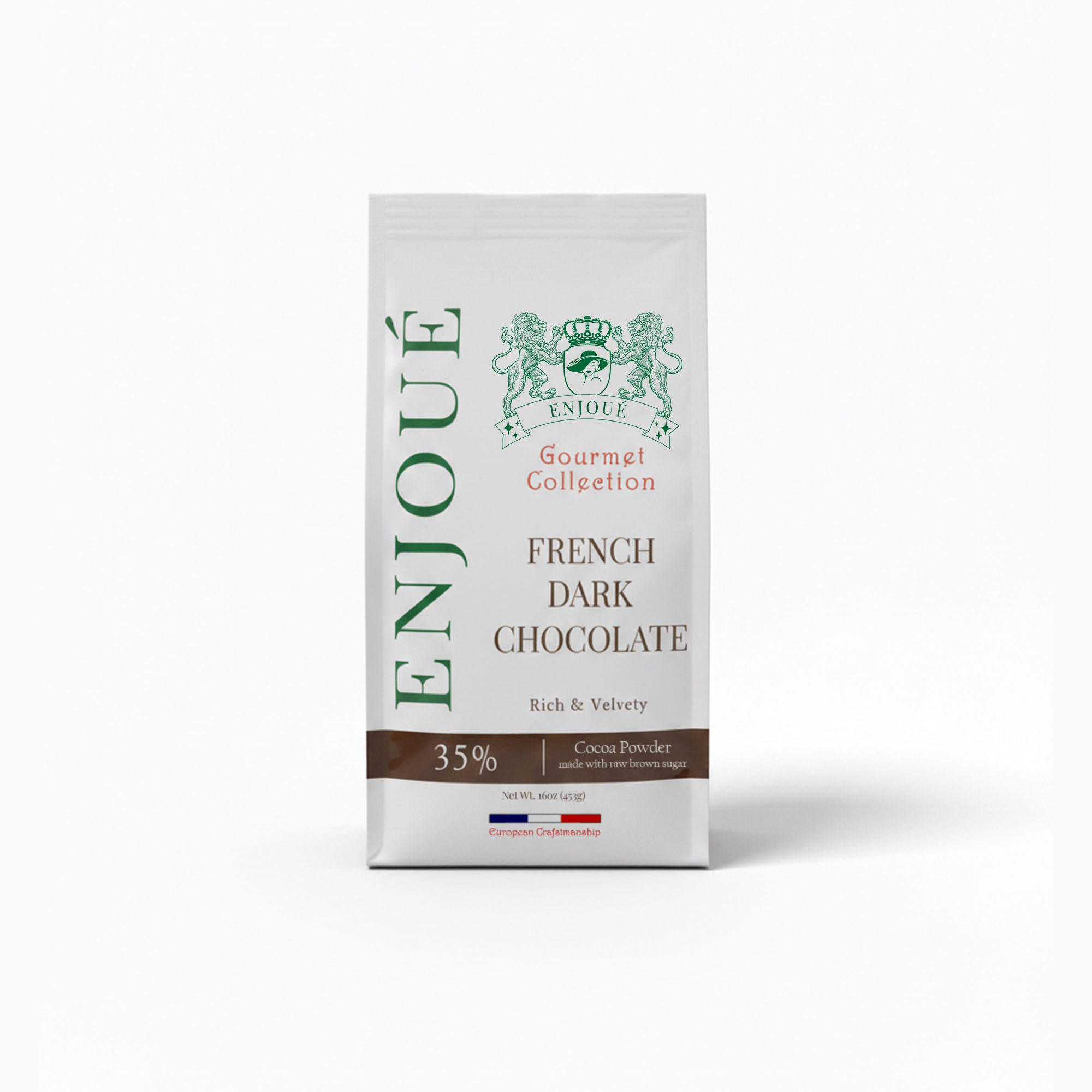 Enjoue Gourmet French Dark Chocolate Powder 16oz/453g