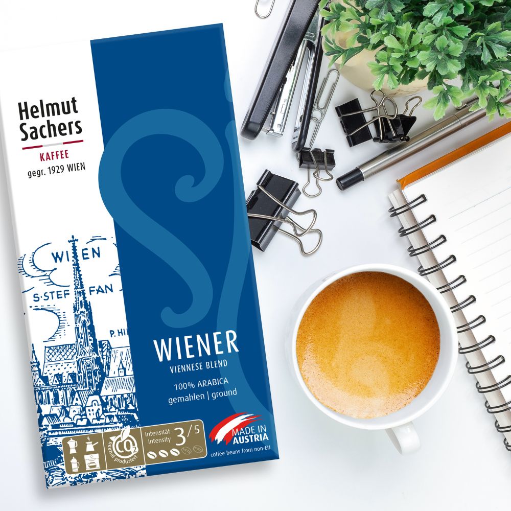 Helmut Sachers Vienna Blend Ground Coffee 17.6oz/500g