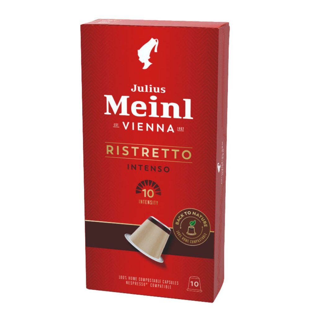 Julius Meinl Ristretto Intenso Coffee Biodegradable Capsules 10ct