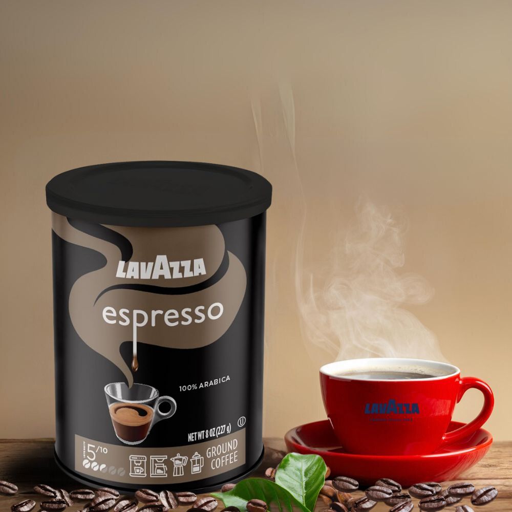 Lavazza Espresso Ground Coffee in Can 8oz/227g