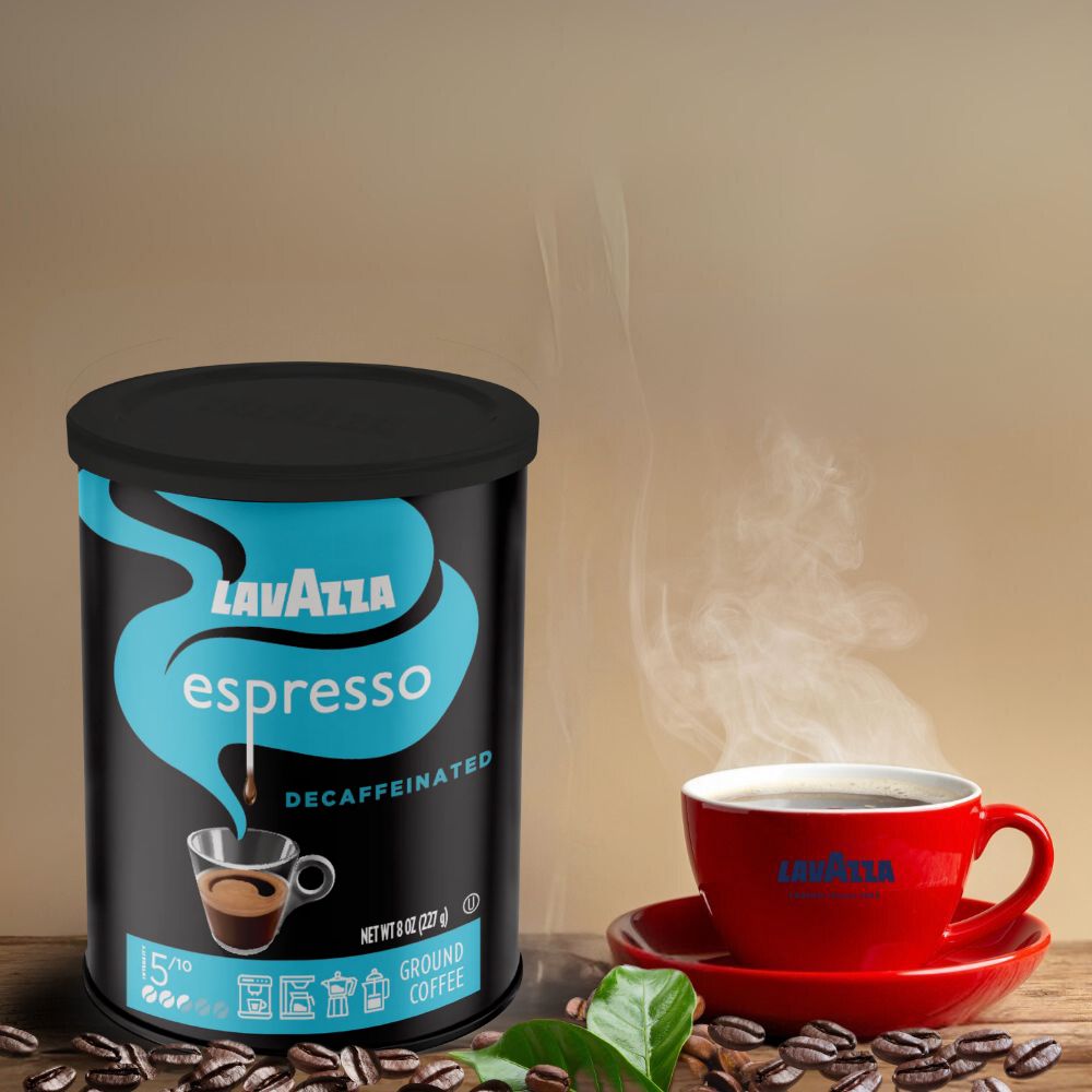 Lavazza Espresso Decaffeinated Ground Coffee in Can 8 oz/227g