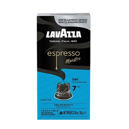 Lavazza Espresso Maestro Dek Nespresso Capsules 10ct