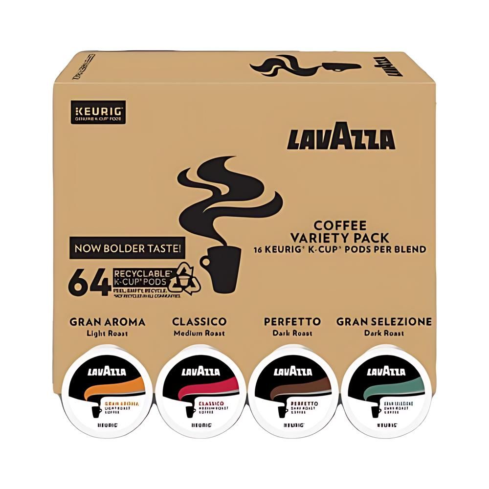 Lavazza Coffee Variety Pack Keurig K-Cup Pods 64ct