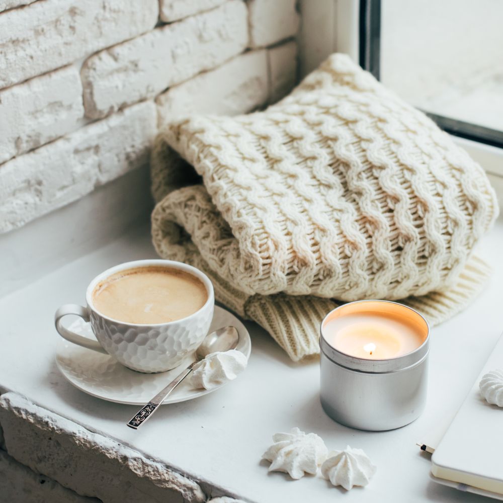 Coffee and blanket