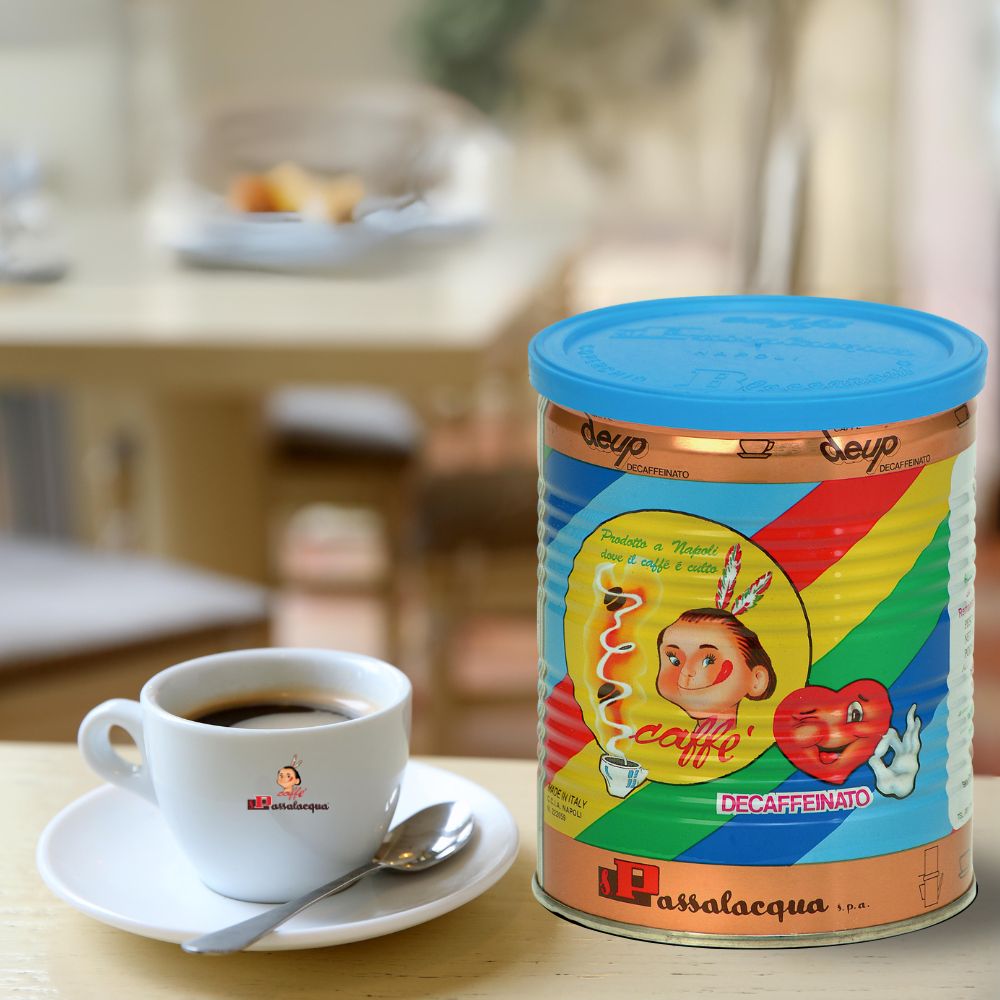 Clearance - Passalacqua Deup Decaffeinated Ground Coffee in Tin 8.8oz/250g