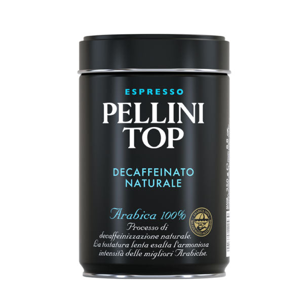 Pellini Top Decaffeinated Ground Coffee in a Can