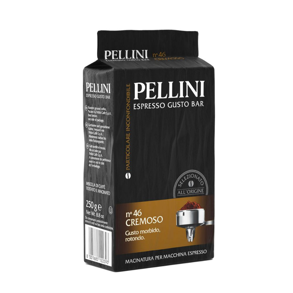 Pellini No 46 Cremoso Ground Coffee in a Brick