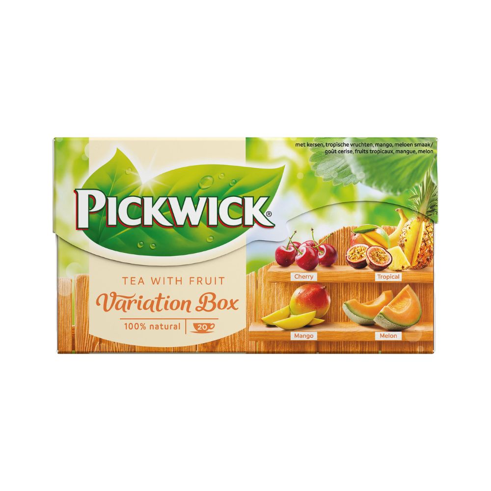 Pickwick Fruit Variation Tea Cherry, Tropical, Mango, and Melon