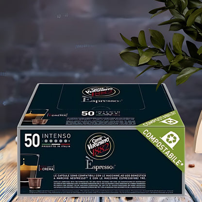 Caffe Vergnano Intenso Coffee Nespresso Capsules 50ct