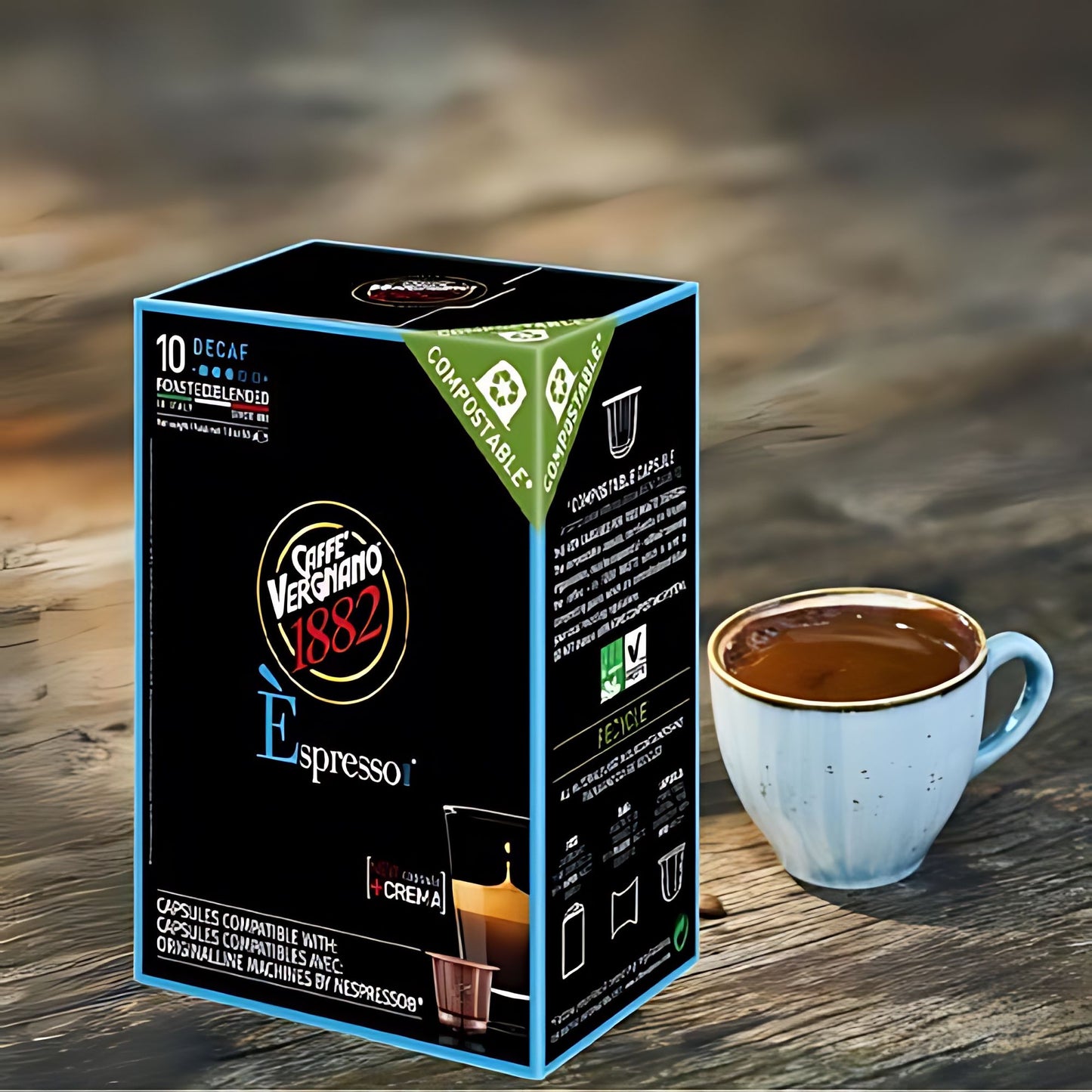 Caffe Vergnano Decaf Coffee Nespresso Capsules 10ct