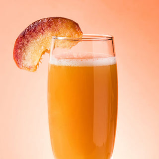 Earl Grey Infused Peach Bellini