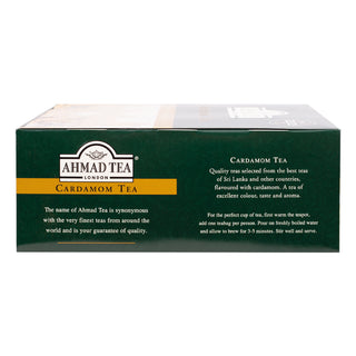 Ahmad Cardamom Black Tea 100 tagged tea bags