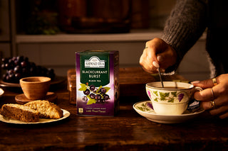Ahmad Blackcurrant Burst Black Tea 20 foil tea bags