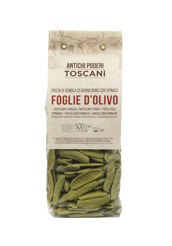 Antichi Poderi Toscani Spinach Olive Leaves Pasta 17.6oz/500g