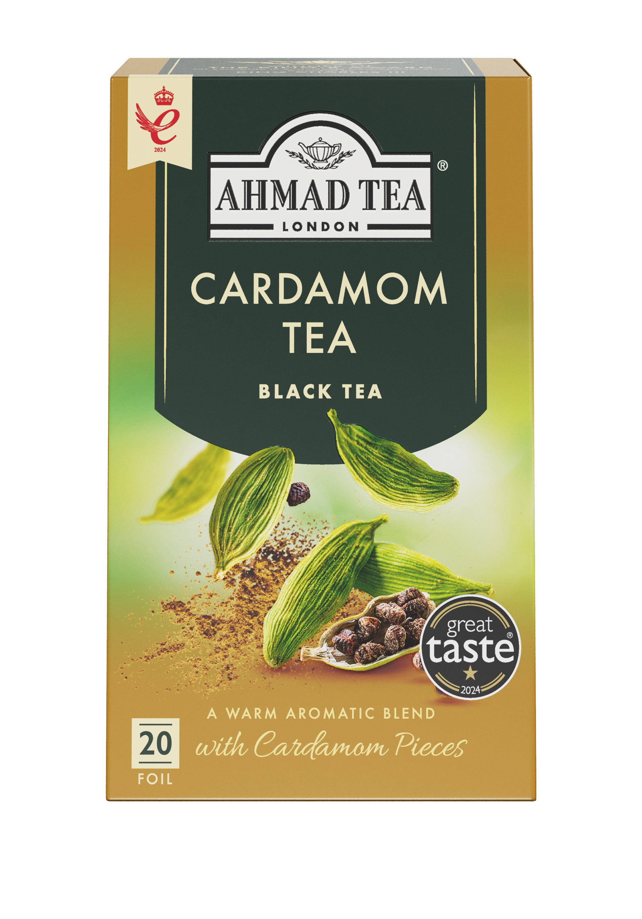 Ahmad Cardamom Black Tea 20 foil tea bags
