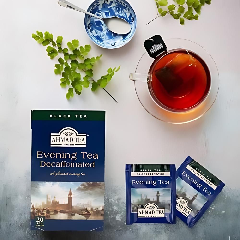 Ahmad Decaffeinated Evening Black Tea 20 foil tea bags