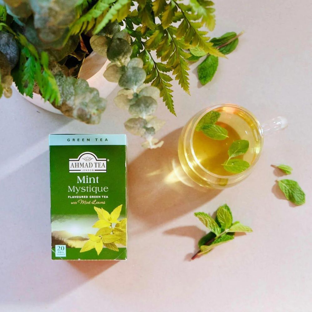 Clearance - Ahmad Mint Mystique Green Tea 20 foil tea bags