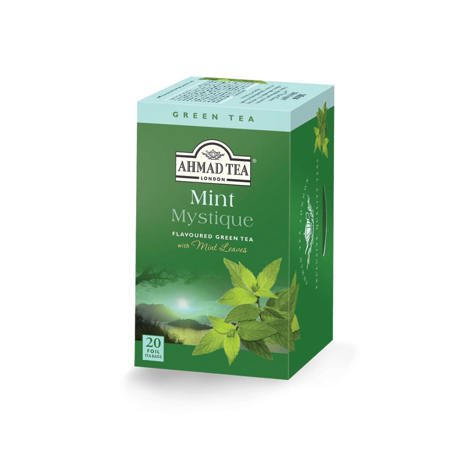 Clearance - Ahmad Mint Mystique Green Tea 20 foil tea bags