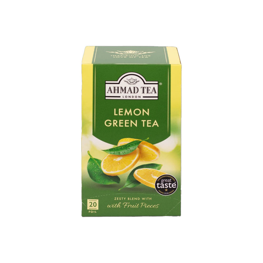 Ahmad Green Tea with Lemon 20 foil tea bags