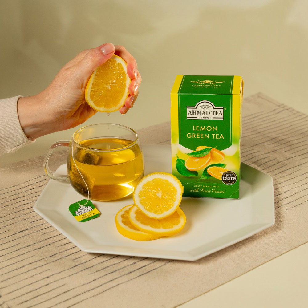 Ahmad Green Tea with Lemon 20 foil tea bags