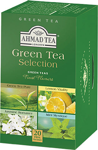 Clearance - Ahmad Green Tea Selection 20 foil tea bags