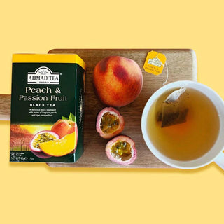 Ahmad Peach and Passion Fruit Black Tea 20 foil tea bags