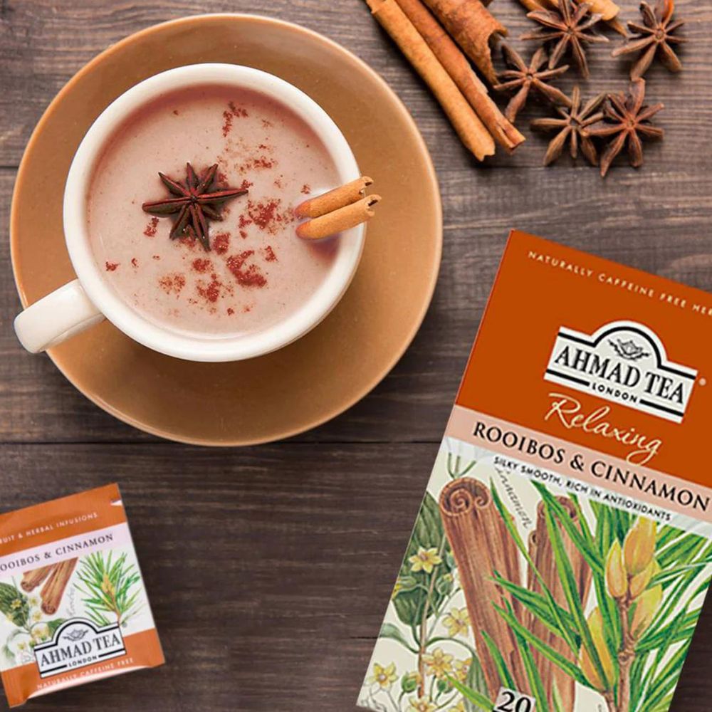 Ahmad Rooibos & Cinnamon Herbal Infusion 20 foil tea bags