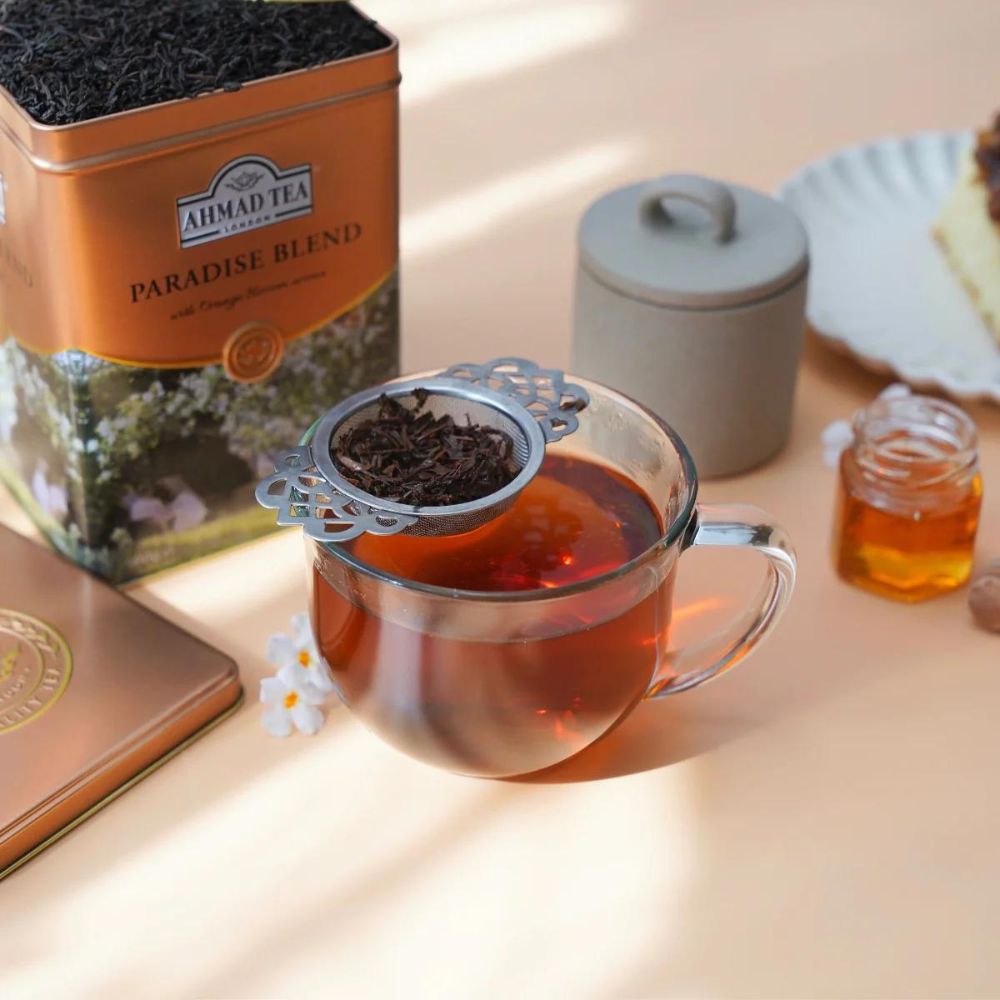 Ahmad Paradise Blend Loose Leaf Black Tea in Tin 17.6oz/500g