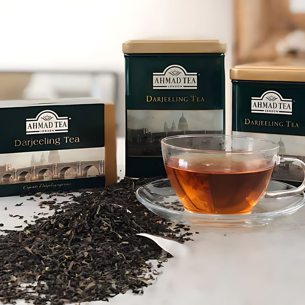 Ahmad Darjeeling Loose Leaf Black Tea in Tin 7oz/200g