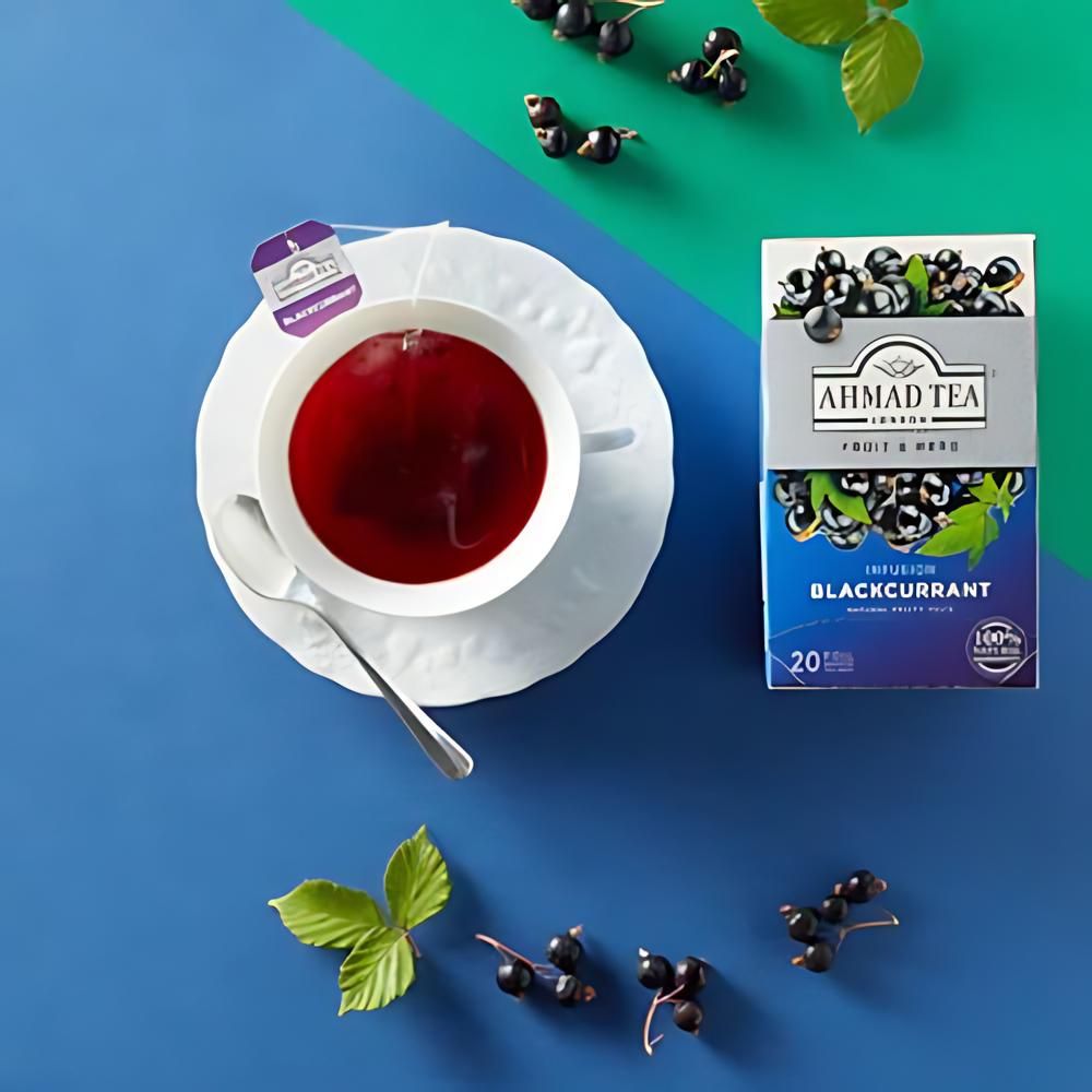 Ahmad Blackcurrant Herbal Infusion 20 foil tea bags