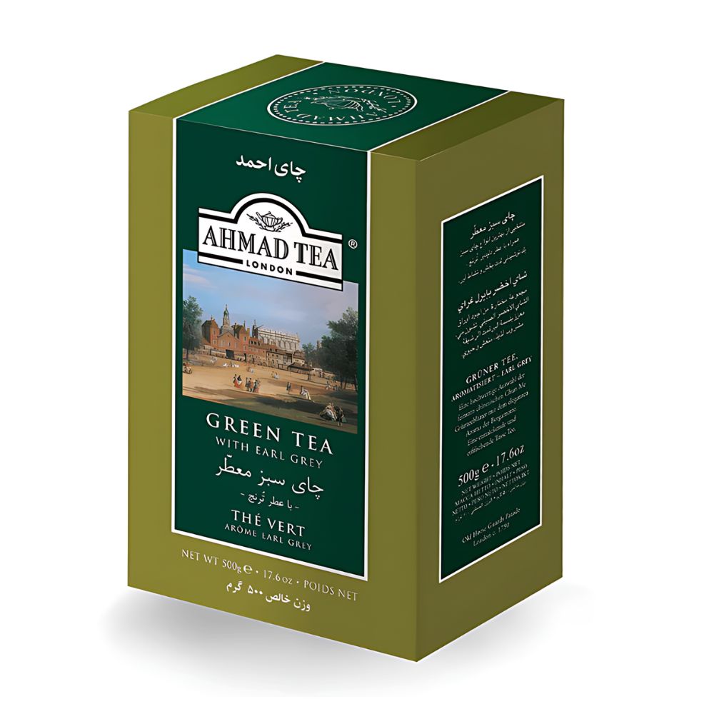 Ahmad Green Tea with Earl Grey Loose Leaf in Paper Carton