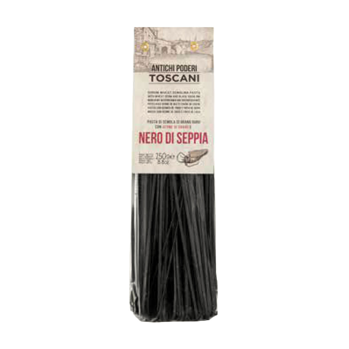Antichi Poderi Toscani Squid Ink Linguine Pasta 8.8oz/250g