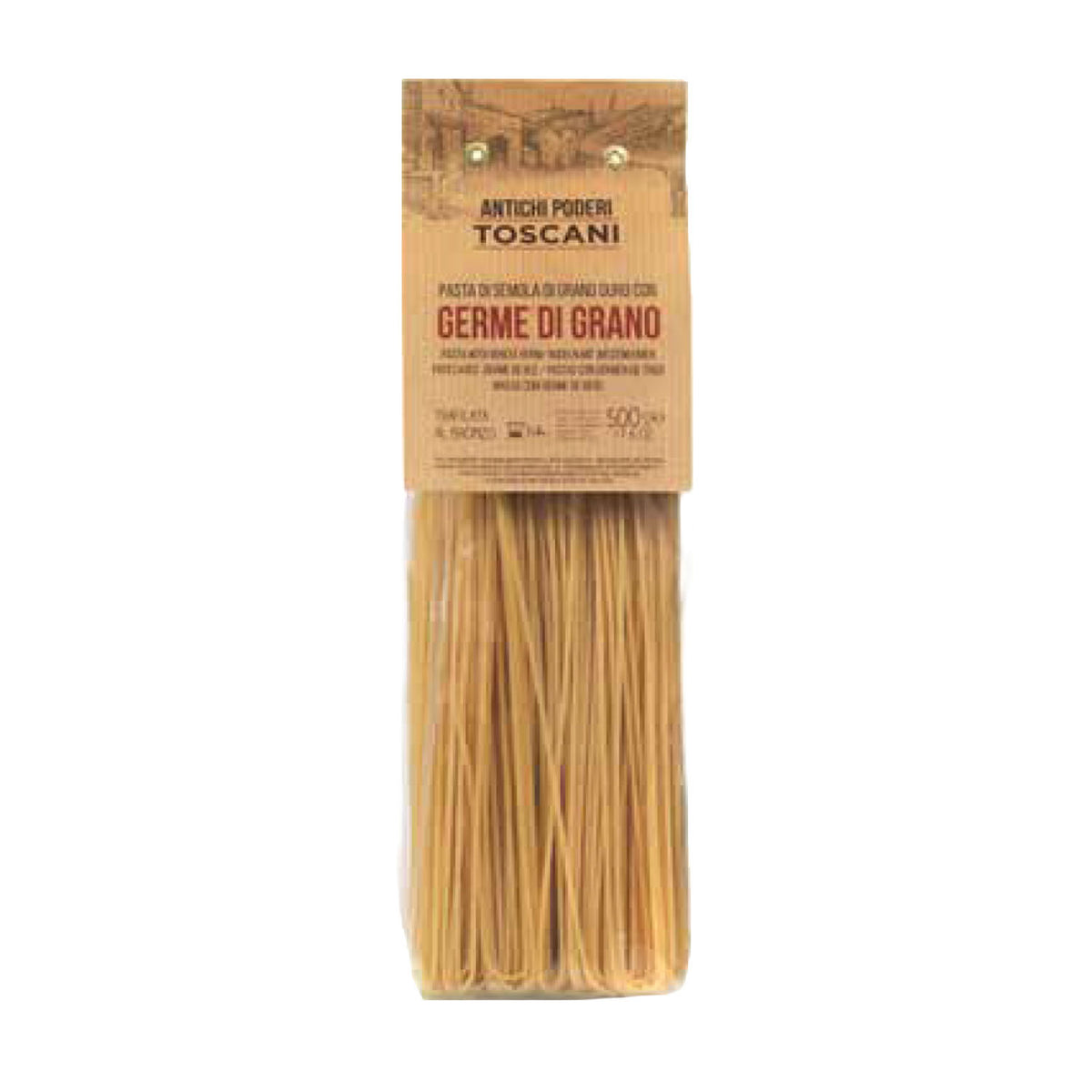 Antichi Poderi Toscani Whole Wheat with Semolina Spaghetti Pasta 17.6oz/500g
