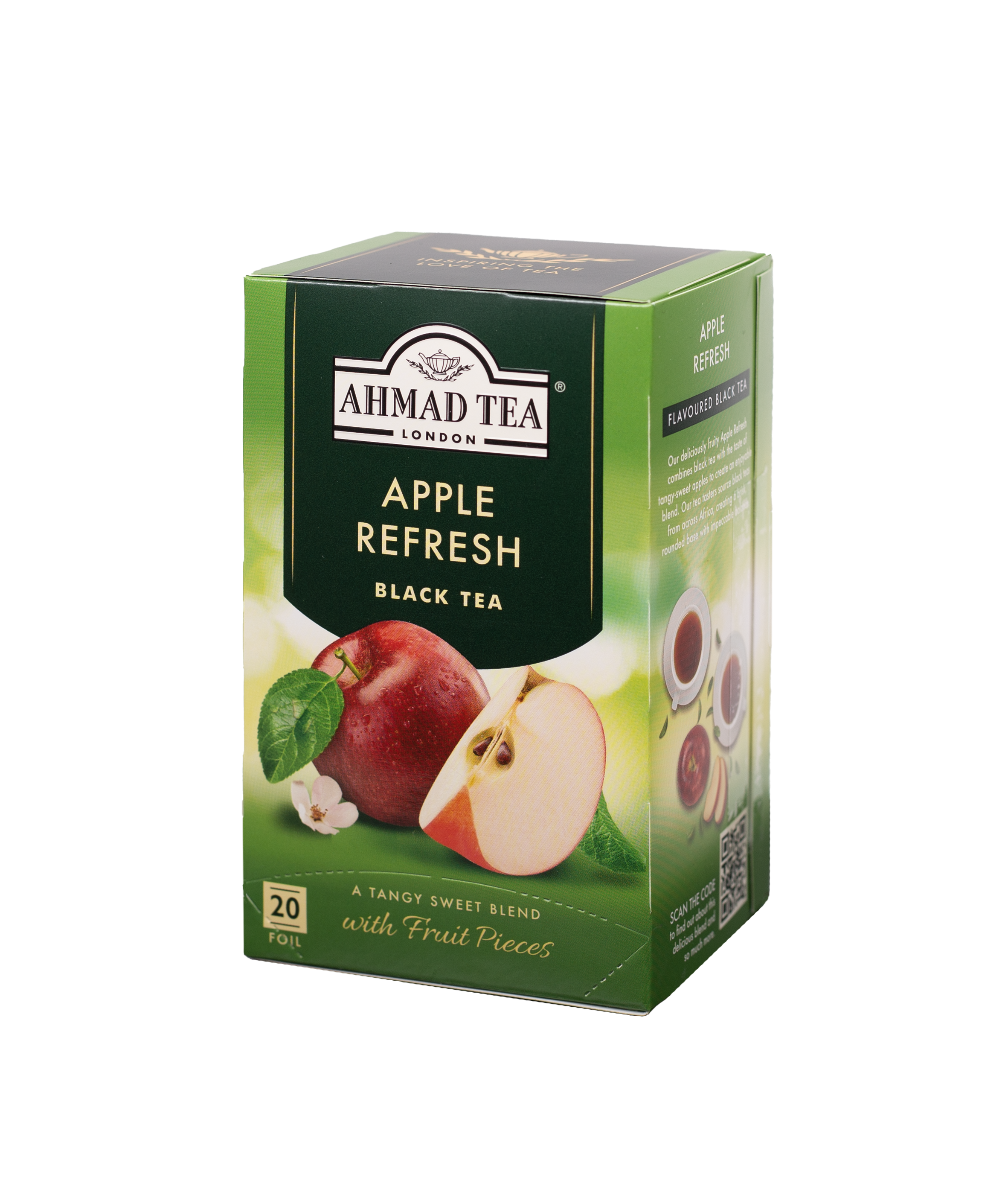 Ahmad Apple Refresh Black Tea 20 foil tea bags