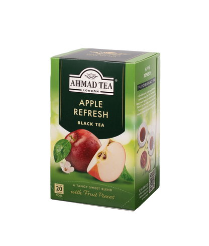 Ahmad Apple Refresh Black Tea 20 foil tea bags