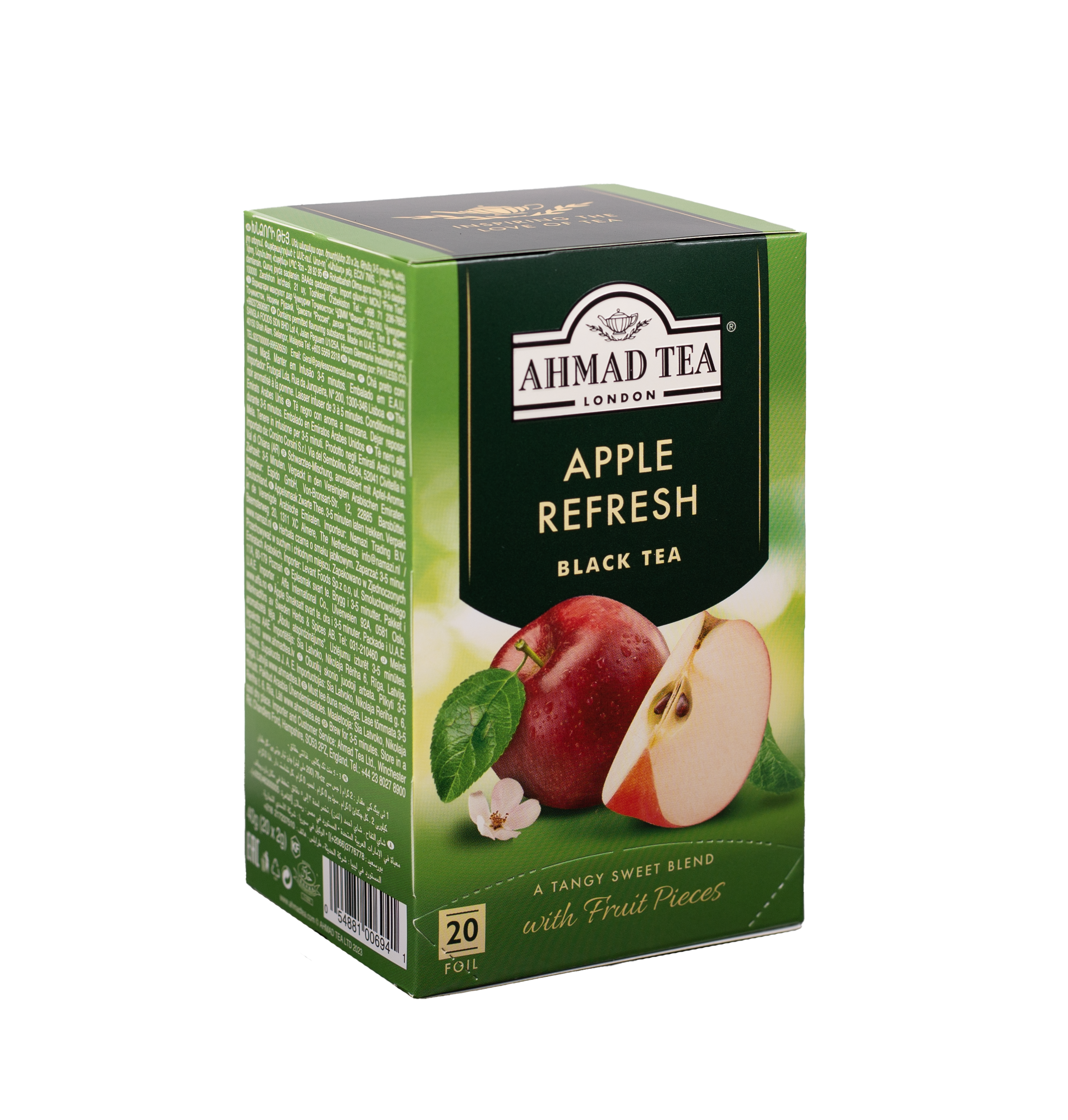 Ahmad Apple Refresh Black Tea 20 foil tea bags