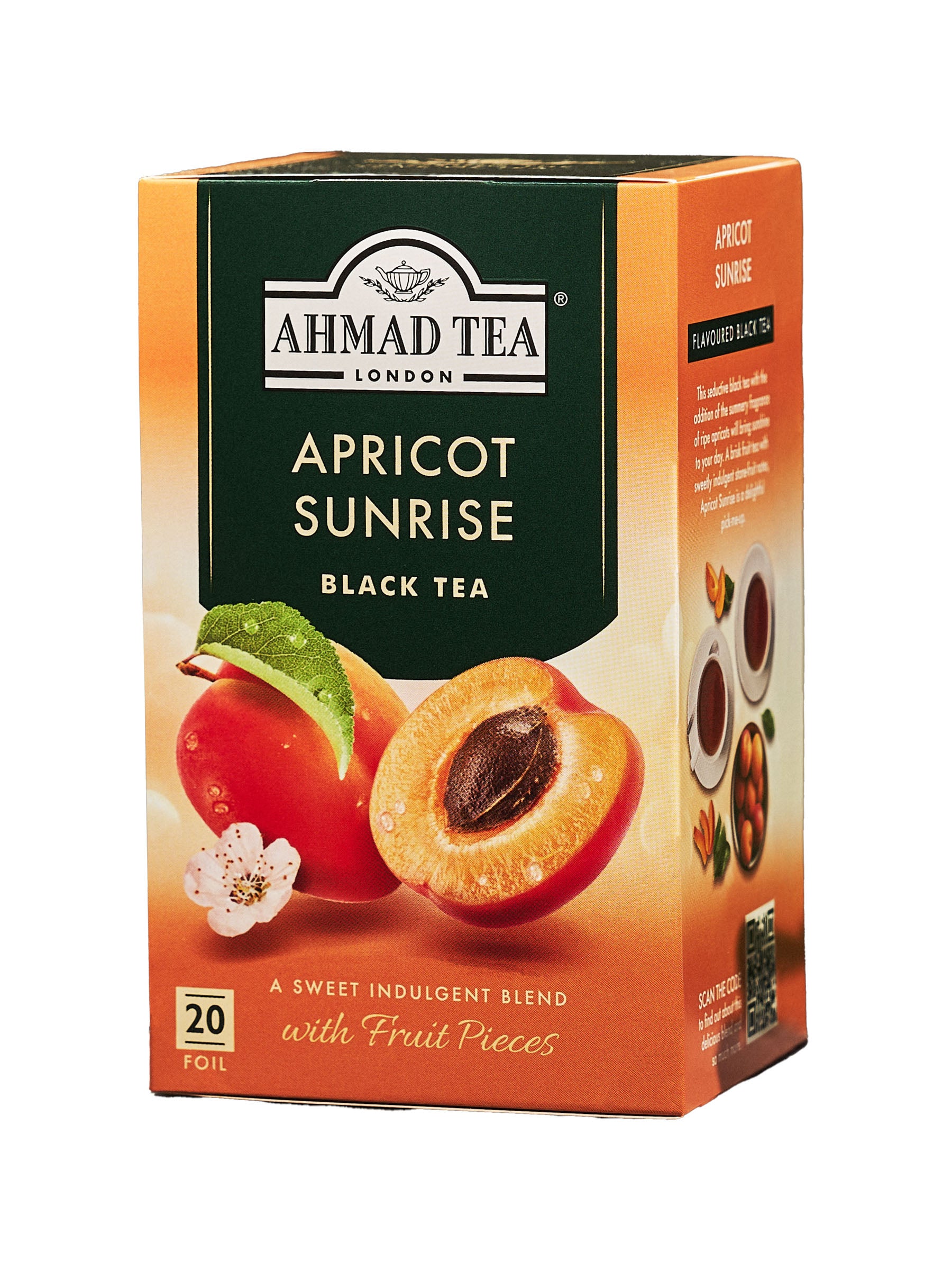 Ahmad Apricot Sunrise Black Tea 20 foil tea bags