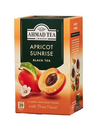 Ahmad Apricot Sunrise Black Tea 20 foil tea bags